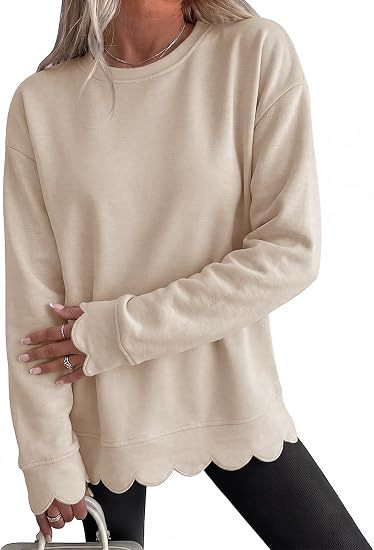 Round-Neck Pullover Sweatshirt - Casual and Soft