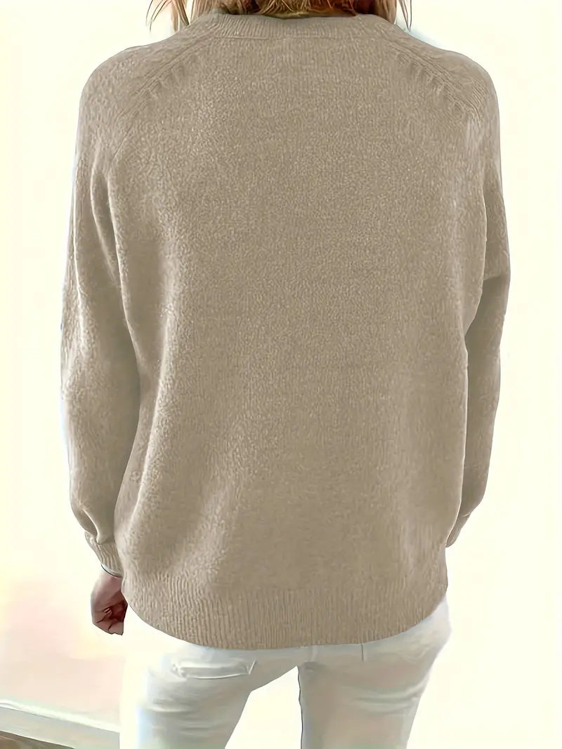 Women’s Button-Detail Pullover - Elegant and Comfortable