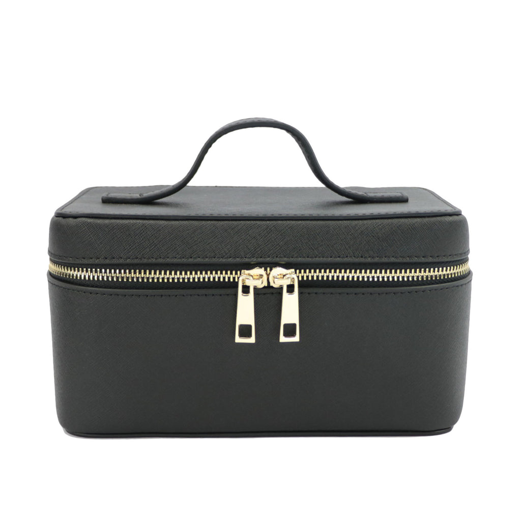 Split Leather Travel Toiletry Bag – Genuine Leather Portable Toiletry Bag