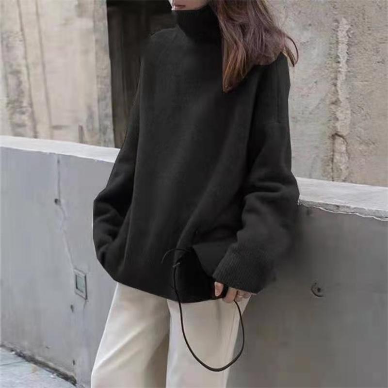 Women's Comfortable Turtleneck Sweater – Elegant Loose Fit