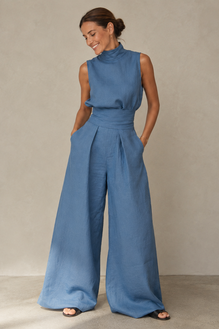 Women's Relaxed Wide-Leg Jumpsuit – Effortless Everyday Summer Style