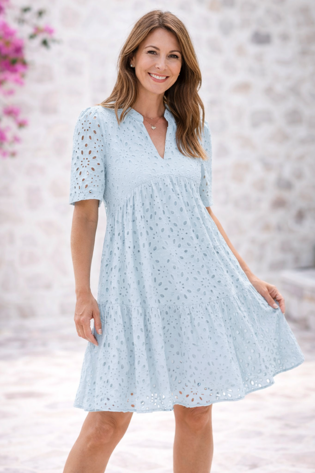 Women's Embroidered Dress – Elegant Boho Occasion Dress
