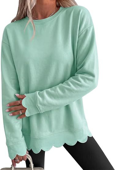 Round-Neck Pullover Sweatshirt - Casual and Soft