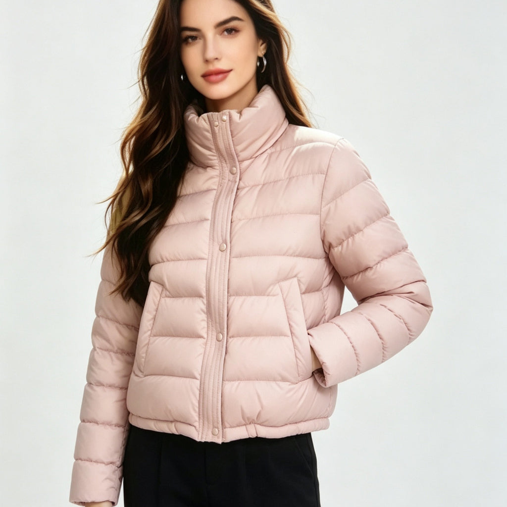 Korean-Style Padded Coat - Warm and Lightweight