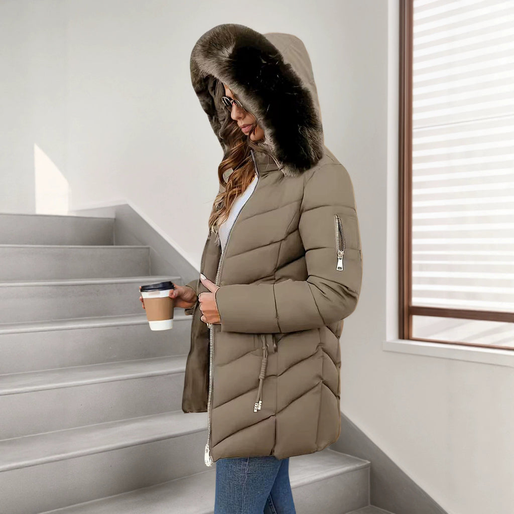 Slim-Fit Hooded Down Jacket - Warm and Versatile