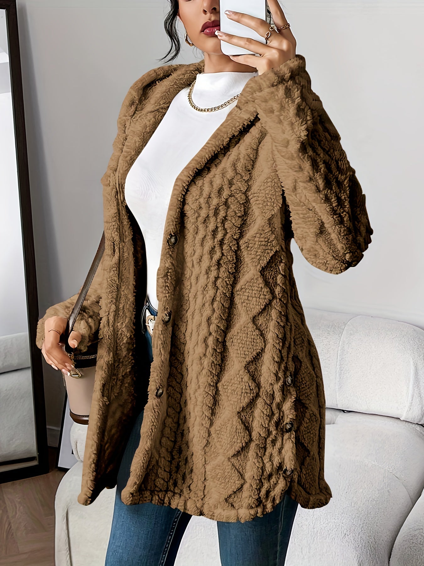 Women’s Hooded Cardigan – Cozy Casual Everyday Layering Style