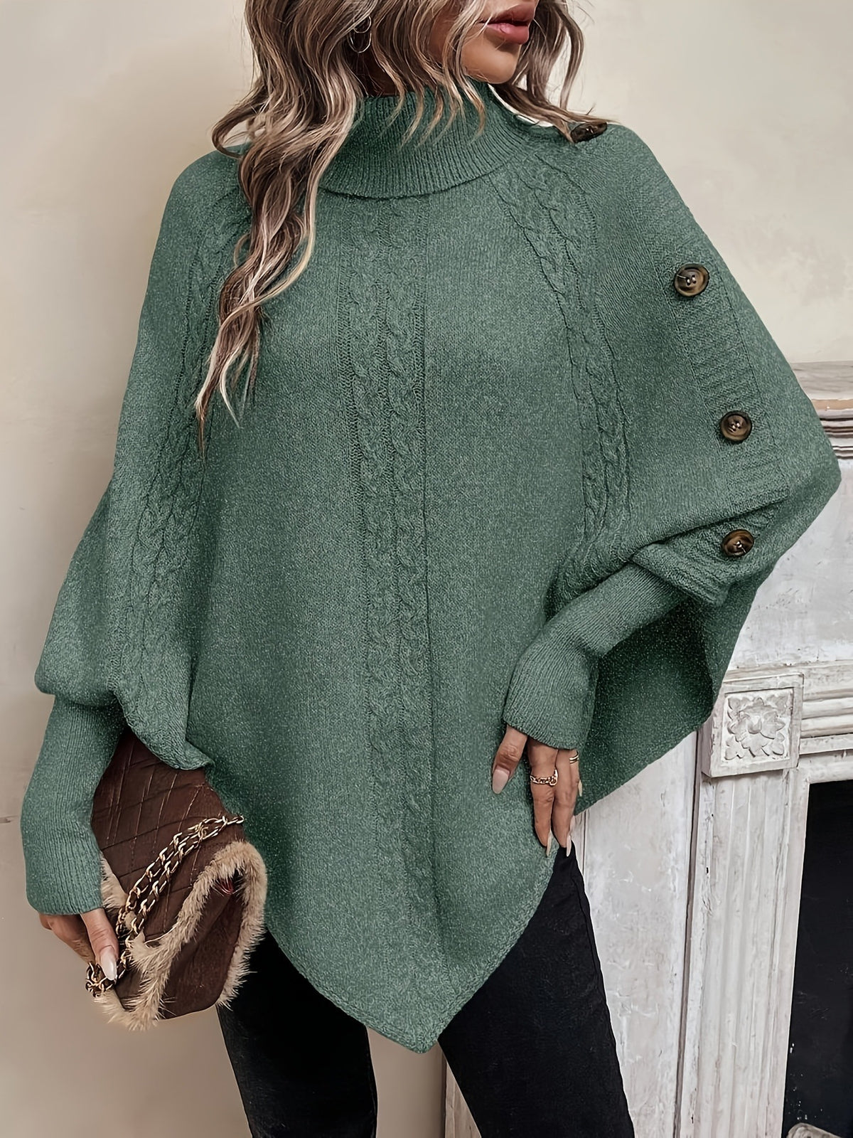 Solid Loose Long-Sleeve Sweater - Soft and Casual
