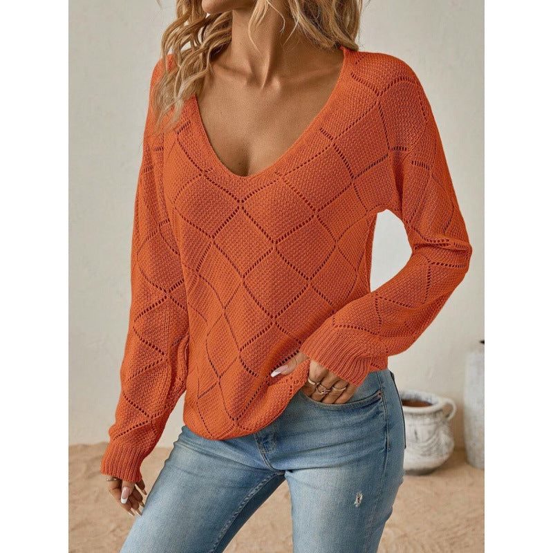 Puff-Sleeve Solid Sweater - Soft and Feminine