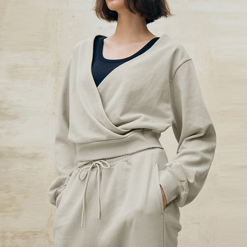 Women’s Premium Casual Sports Tracksuit – Sweatshirt and Pants Loungewear Set