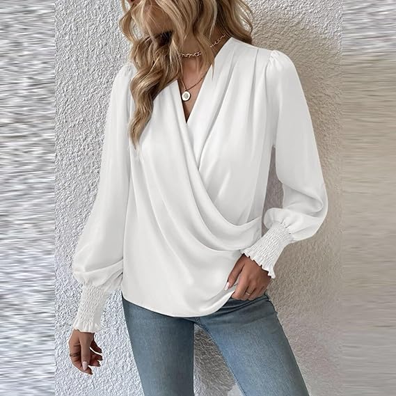 Sophia Women’s Premium Autumn Blouse – Elegant Stylish Casual Work Style
