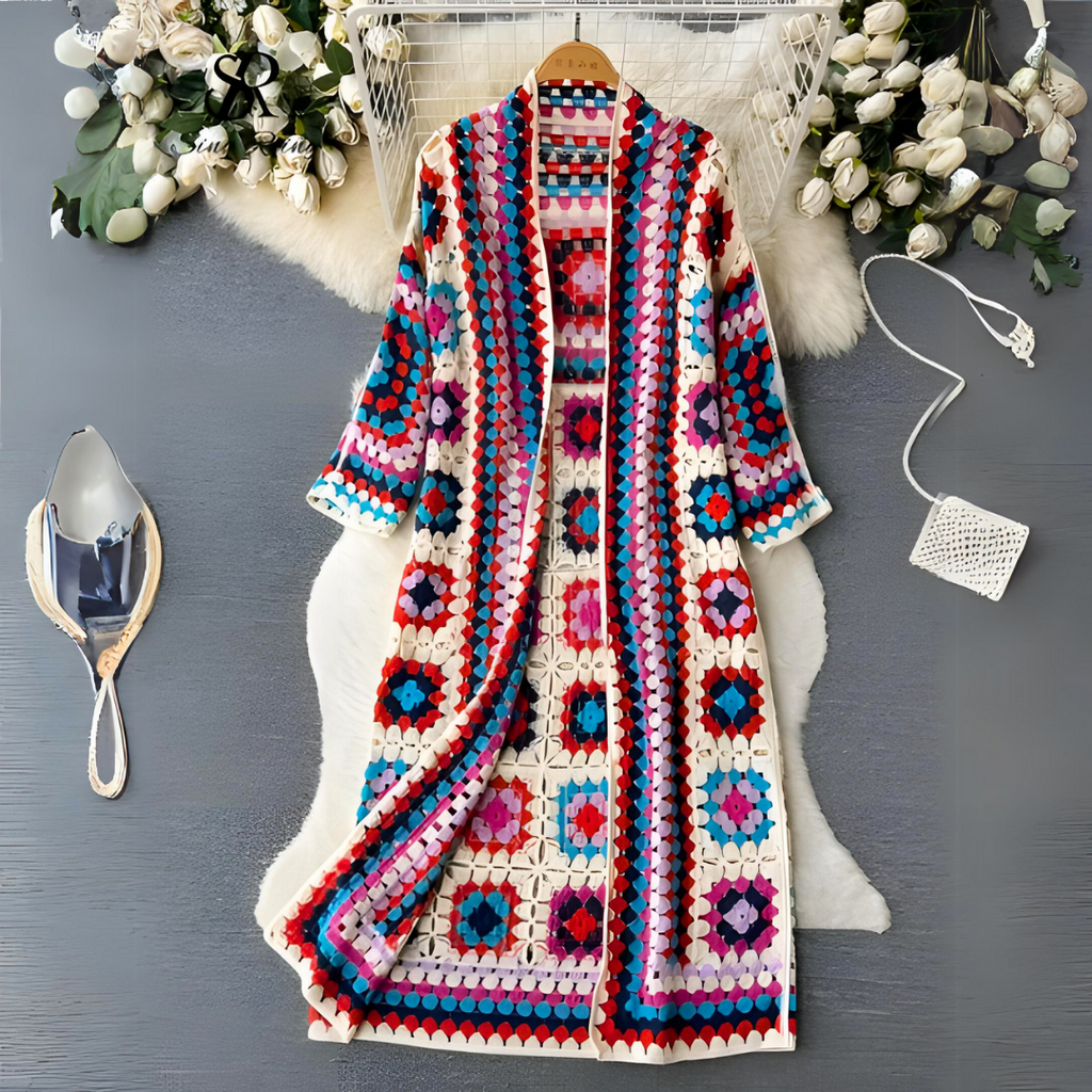 Women's Colorful Long Cardigan - Soft Cozy Everyday Layer