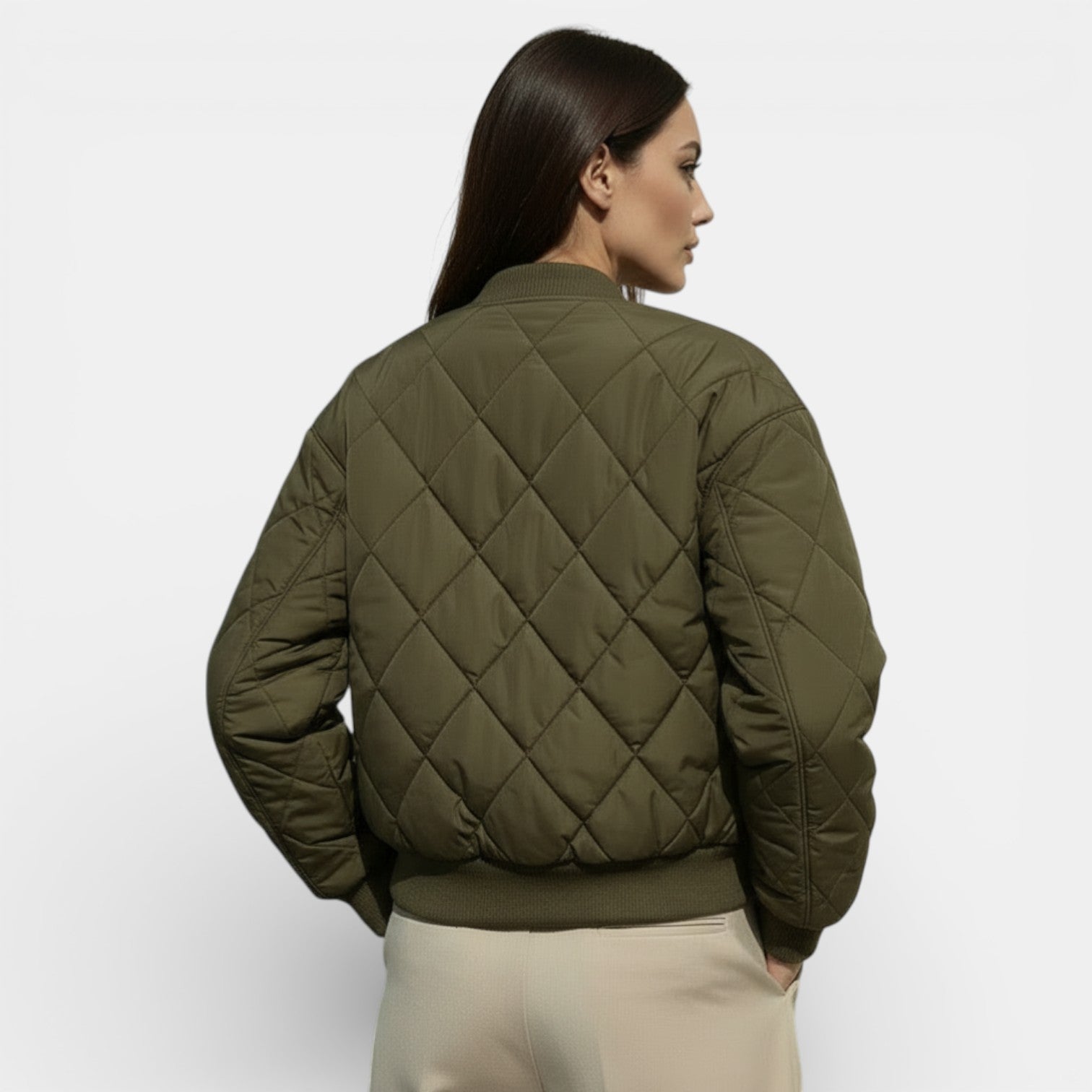 Women's Lightweight Quilted Jacket - Casual Comfortable Transitional Layer
