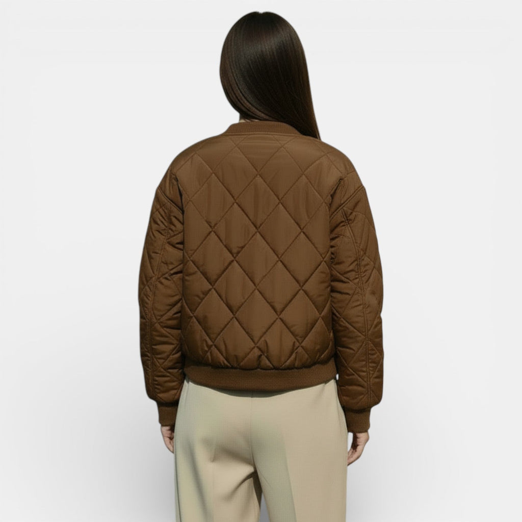 Women's Lightweight Quilted Jacket - Casual Comfortable Transitional Layer