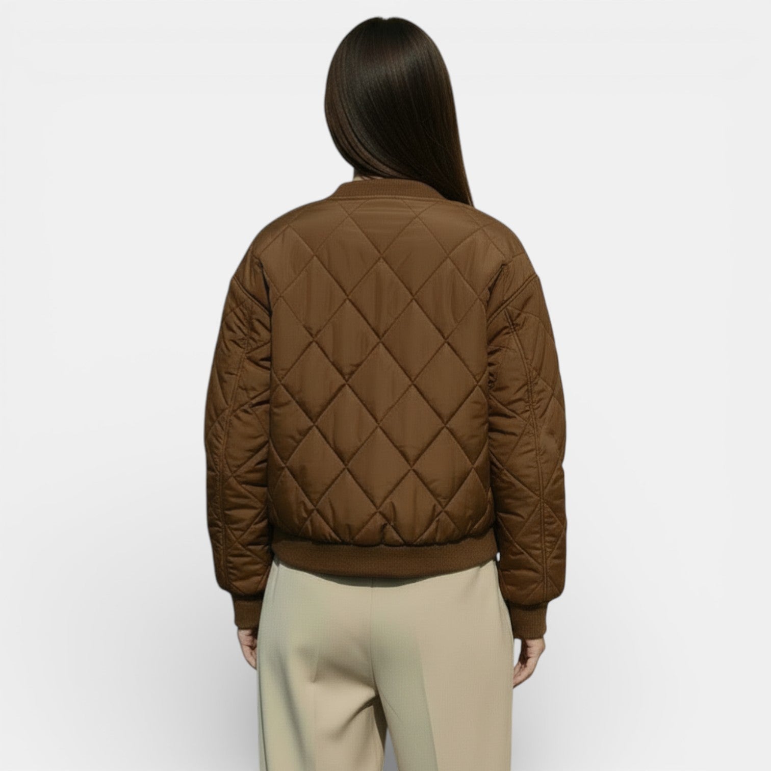 Women's Lightweight Quilted Jacket - Casual Comfortable Transitional Layer