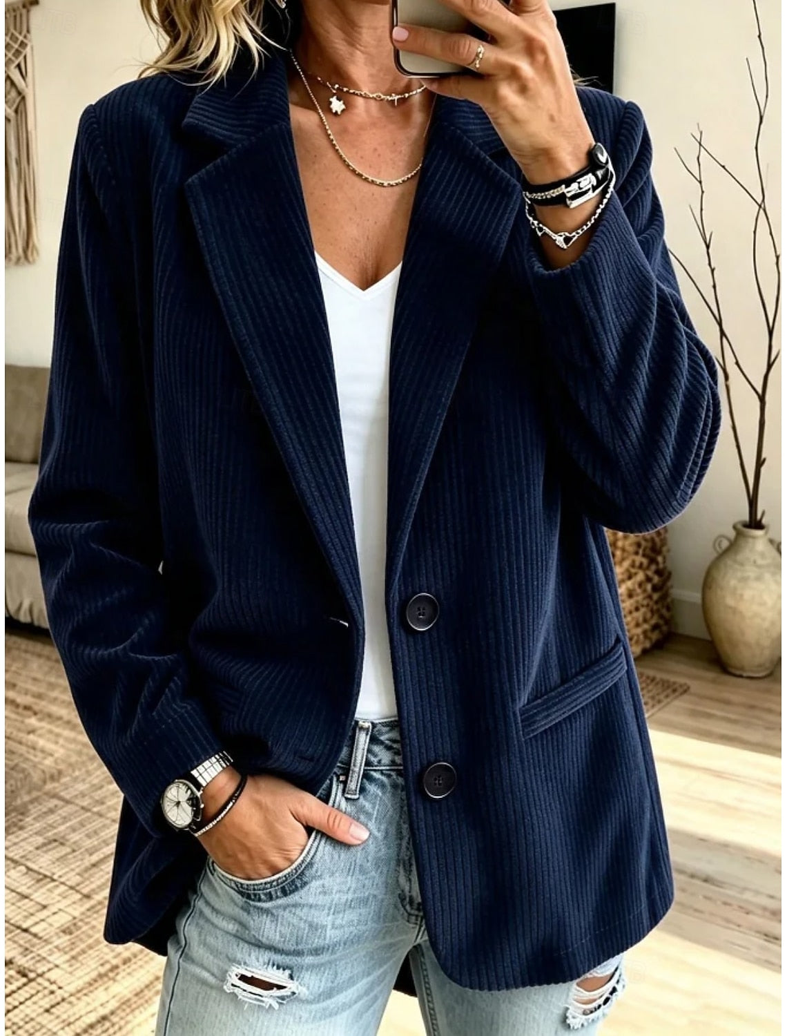 Corduroy Blazer - Warm and Casual