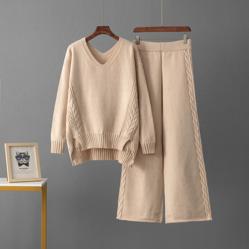 Western Wide-Leg Pants Two-Piece Set - Easy and Styled