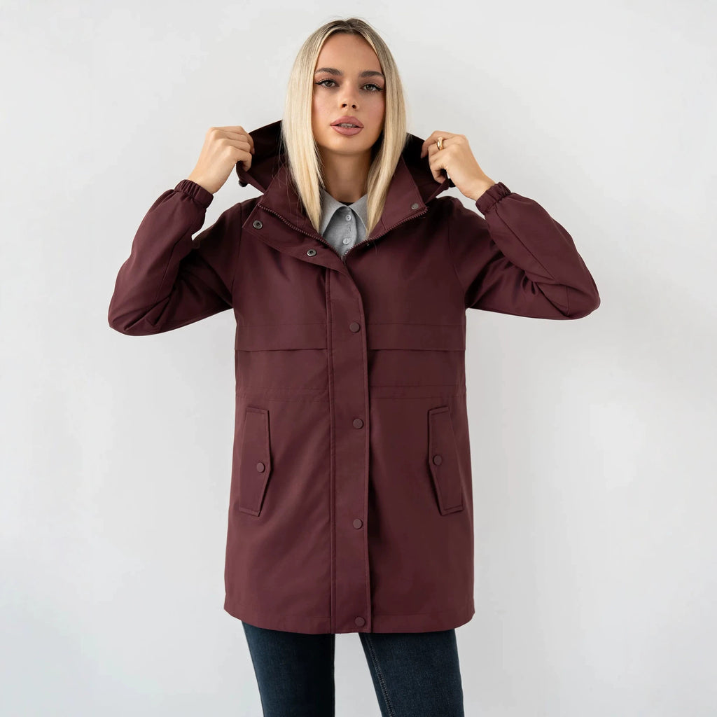 Women's Hooded Casual Jacket - Lightweight Sporty Everyday Layer