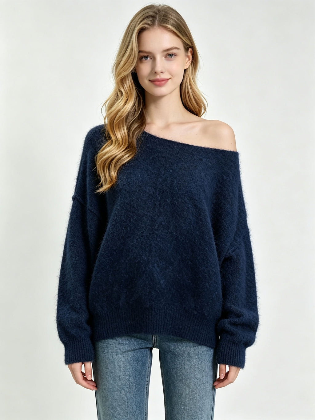 Cozy Loose Round-Neck Sweater - Soft and Easy