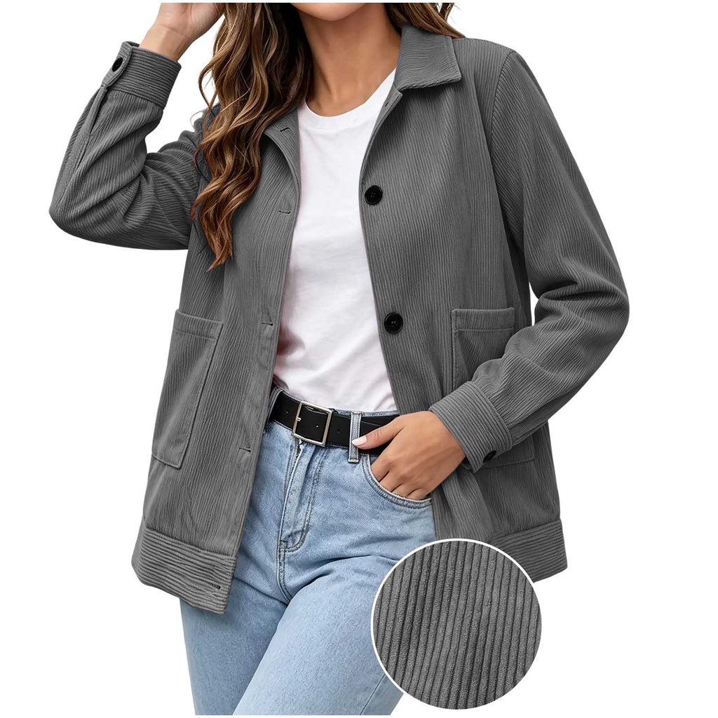 Casual Lapel Jacket - Clean and Easy