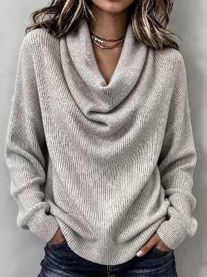 Women’s Loose Long-Sleeve T-Shirt - Soft and Easy