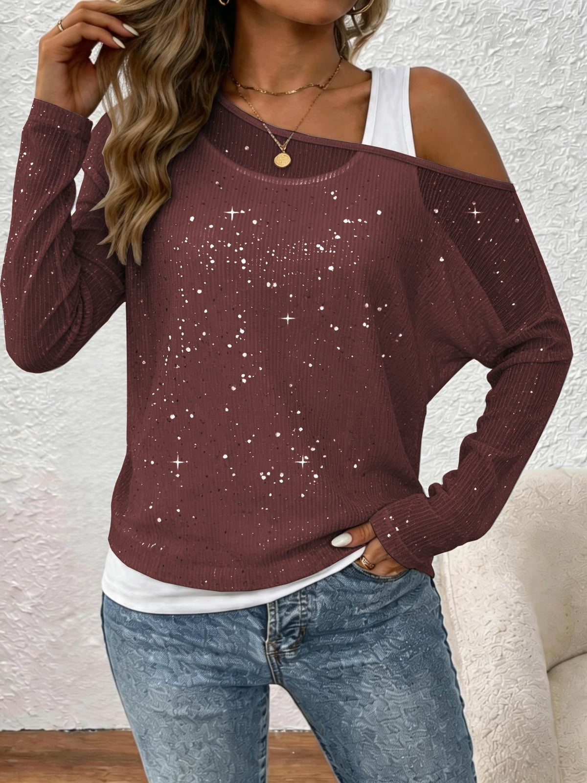 Women’s Long-Sleeve Shirt - Elegant and Fluid
