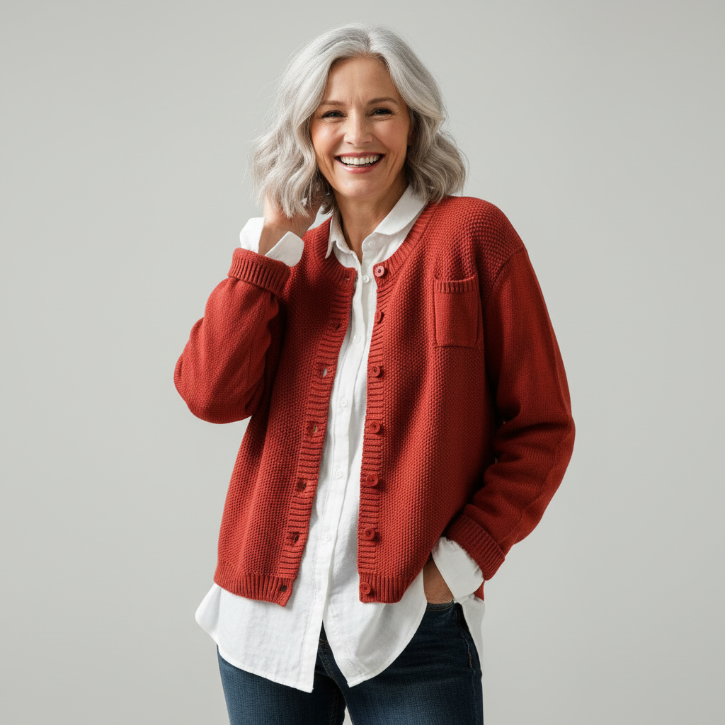 Women's Cozy Knit Cardigan - Soft Warm Everyday Layer