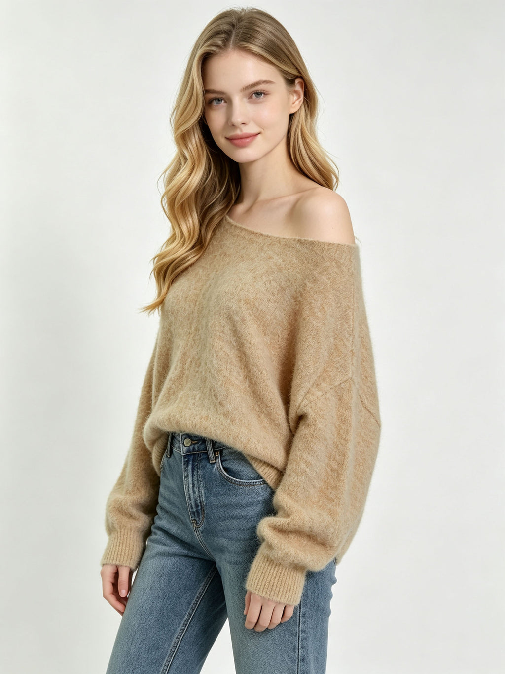 Cozy Loose Round-Neck Sweater - Soft and Easy
