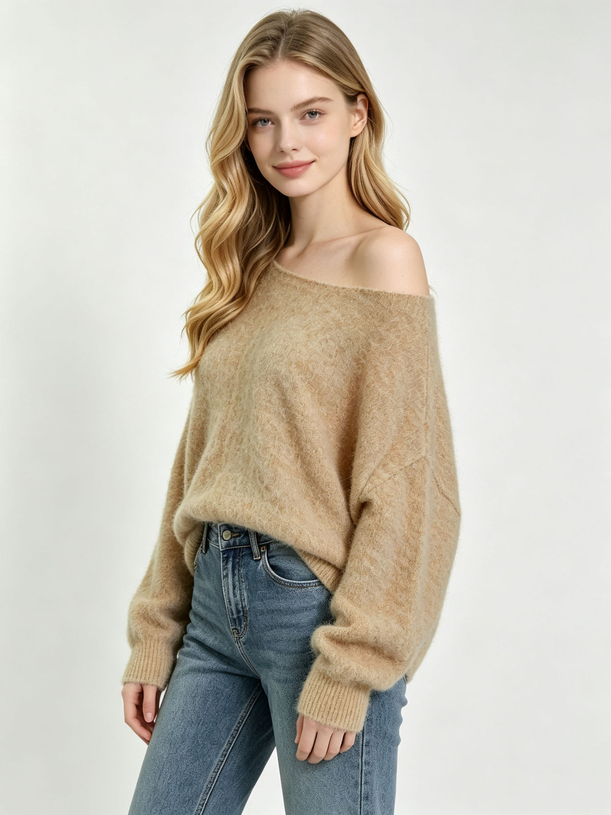 Cozy Loose Round-Neck Sweater - Soft and Easy