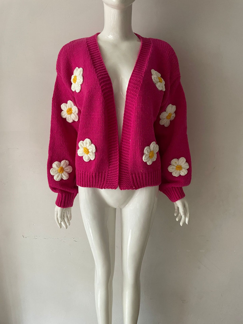 Women's Loose-Fit Knitted Cardigan - Soft Colorful Layer