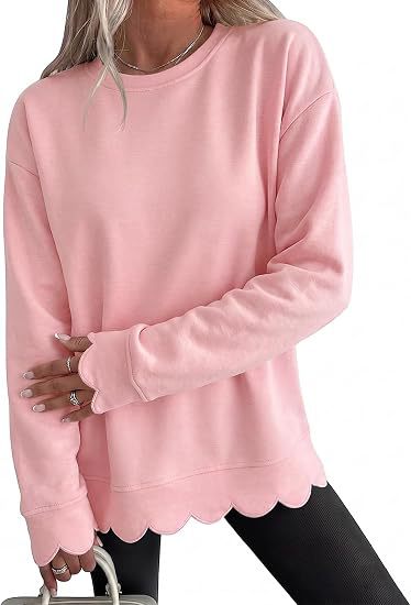 Round-Neck Pullover Sweatshirt - Casual and Soft