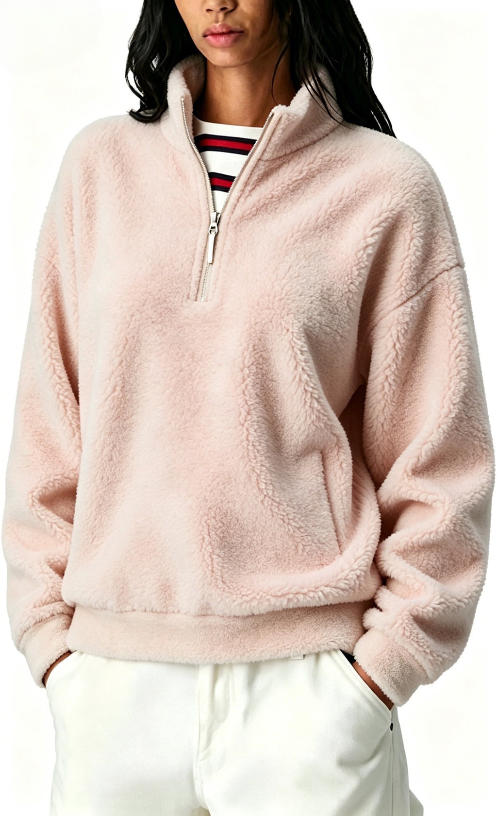 Fleece-Lined Zip-Up Hoodie - Warm and Practical