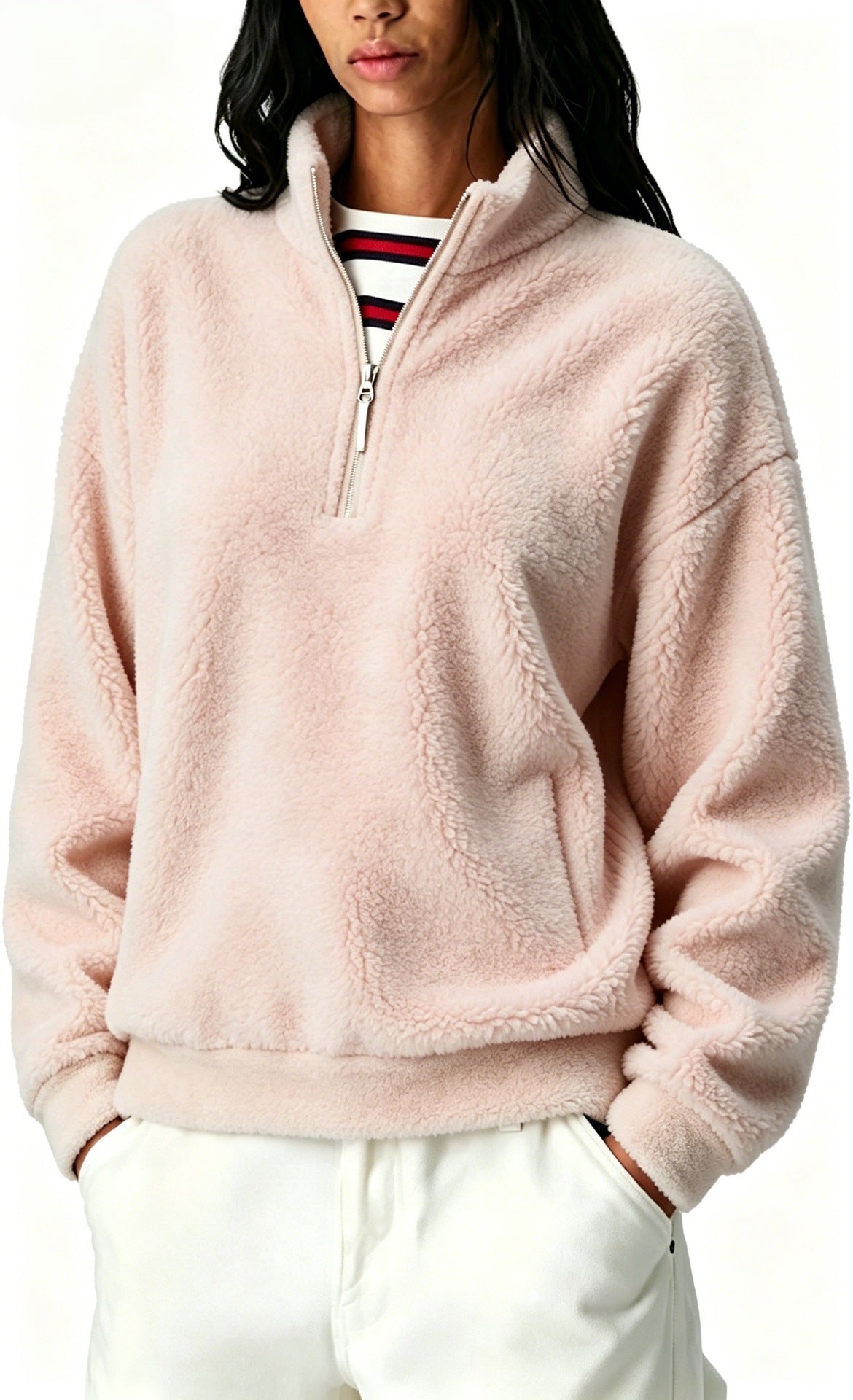 Fleece-Lined Zip-Up Hoodie - Warm and Practical