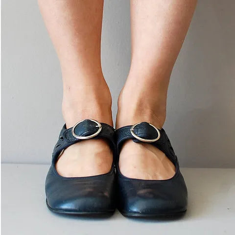 Women's Buckle Heels - French Inspired Dress Shoes