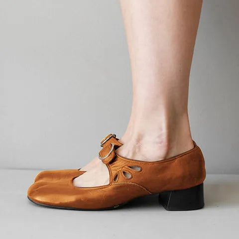 Women's Buckle Heels - French Inspired Dress Shoes