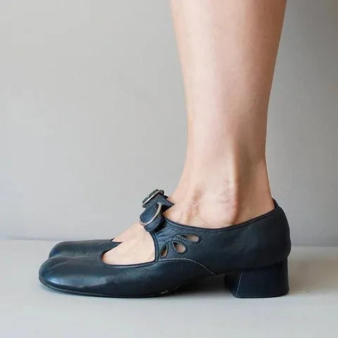 Women's Buckle Heels - French Inspired Dress Shoes