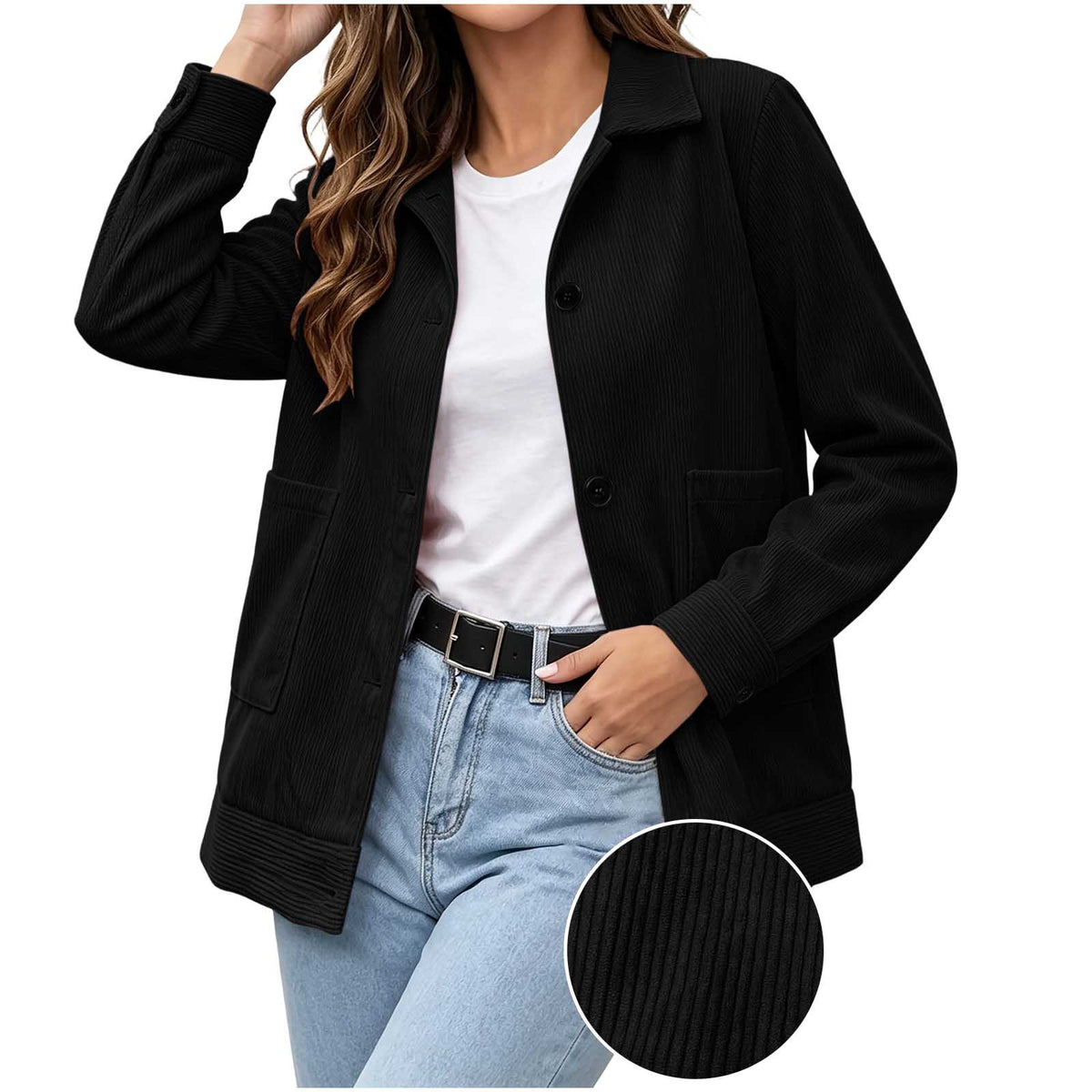 Casual Lapel Jacket - Clean and Easy