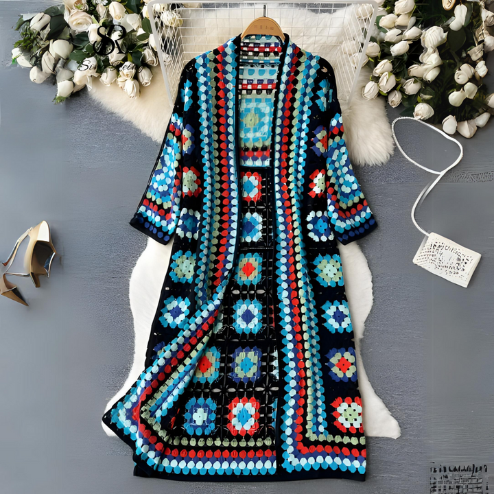 Women's Colorful Long Cardigan - Soft Cozy Everyday Layer