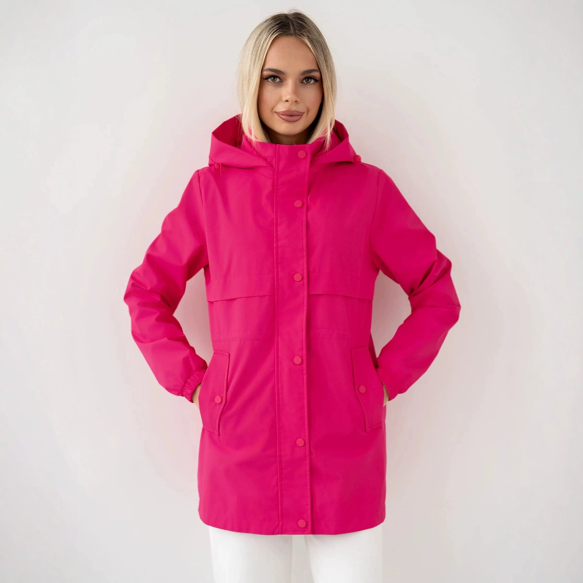 Women's Hooded Casual Jacket - Lightweight Sporty Everyday Layer
