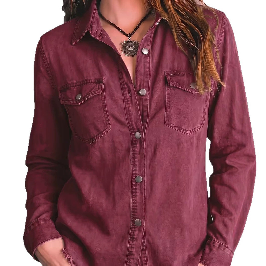 Western Fringe Long-Sleeve Shirt - Retro and Original