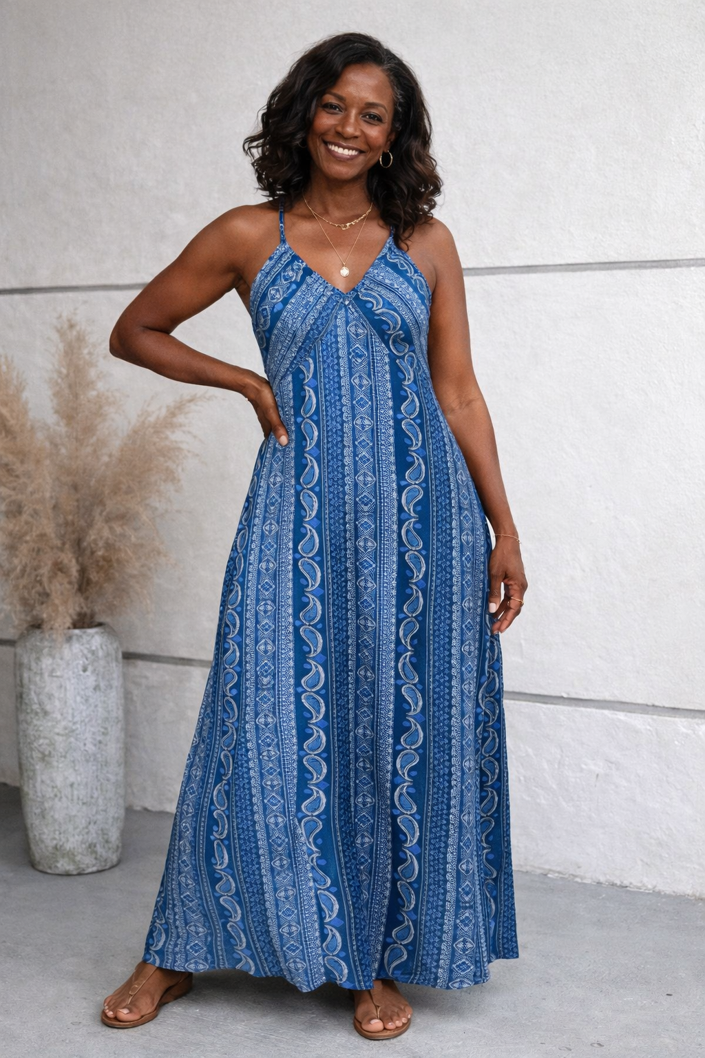Women's Maxi Summer Dress – Flowy Vacation Day Dress