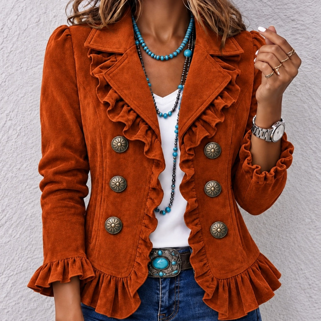 Buttoned Long-Sleeve Cardigan - Soft and Colorful