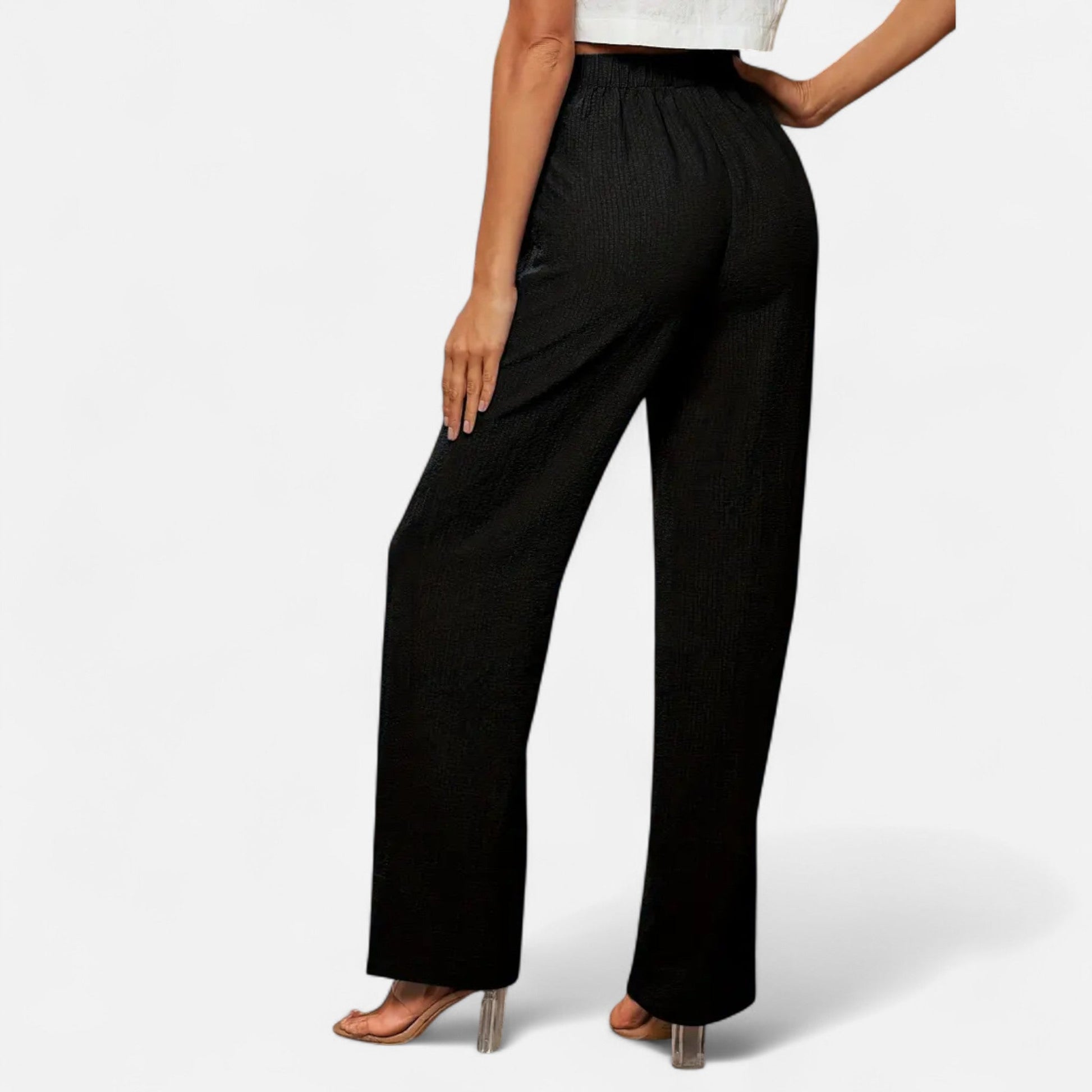 Women's Straight Leg Trousers – High Waist Timeless Tailored Pants