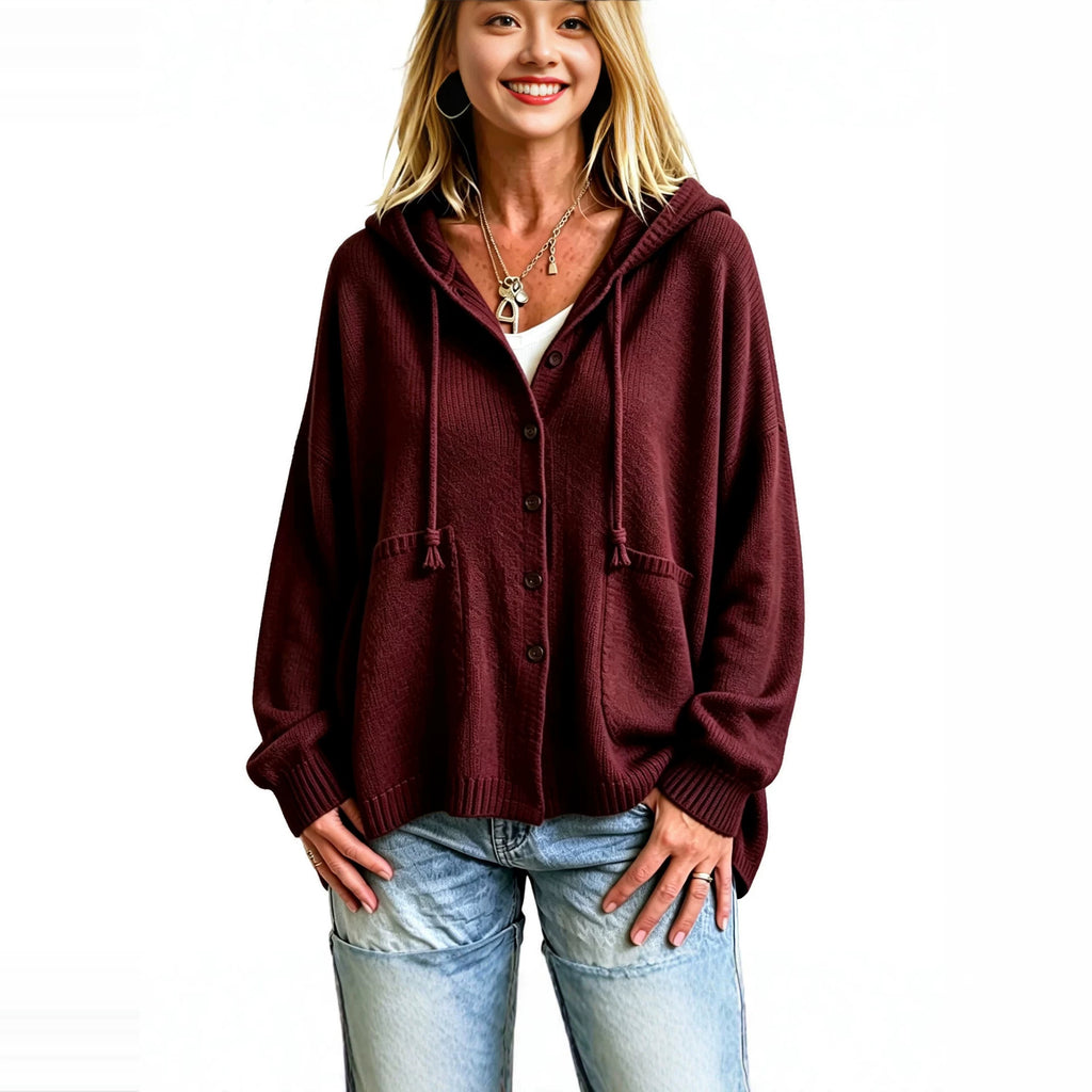 Cropped Hooded Top With Drawstring - Sporty and Casual