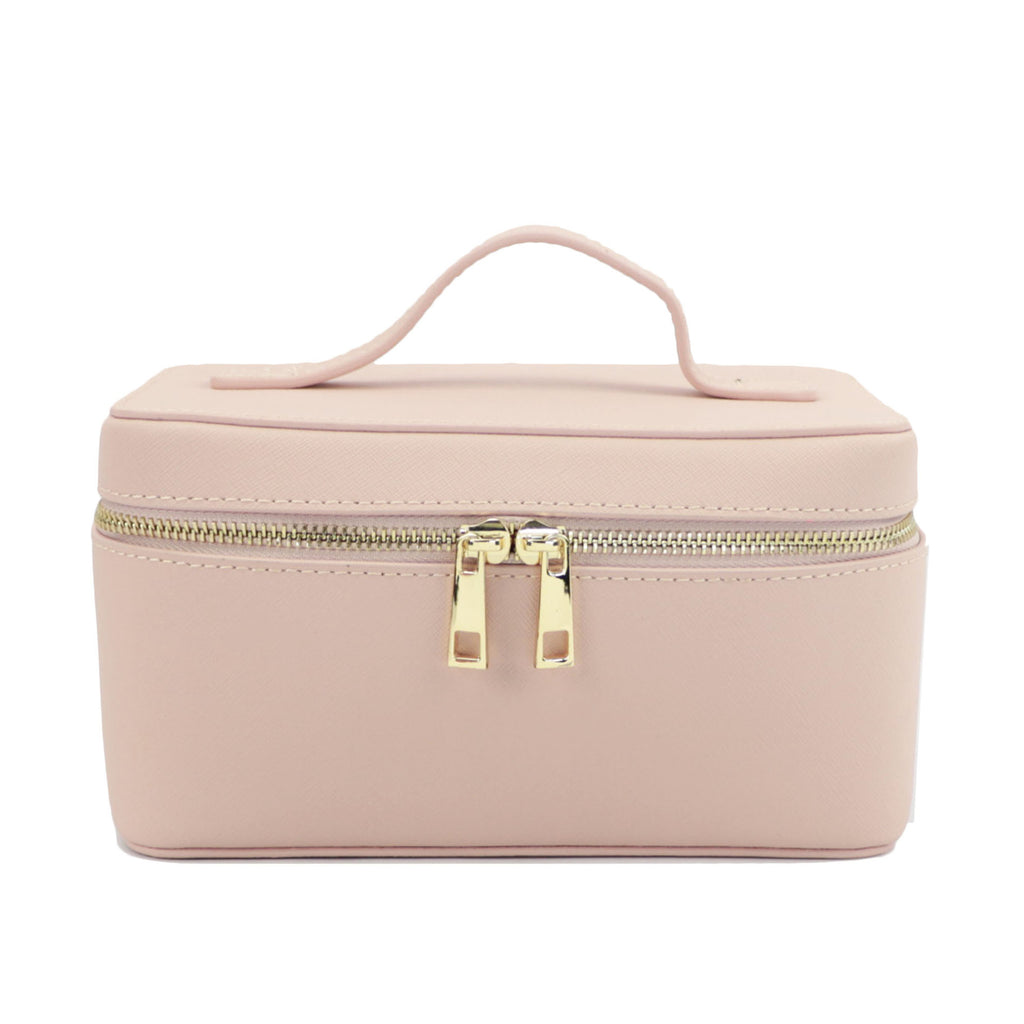 Split Leather Travel Toiletry Bag – Genuine Leather Portable Toiletry Bag