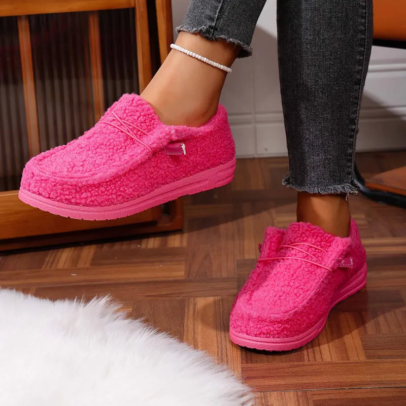 Warm Teddy Slippers - Soft Cozy Plush Indoor Comfort Style