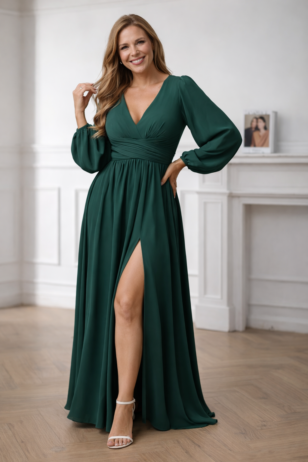 Women's Elegant Maxi Dress – Flowy Occasion Evening Dress