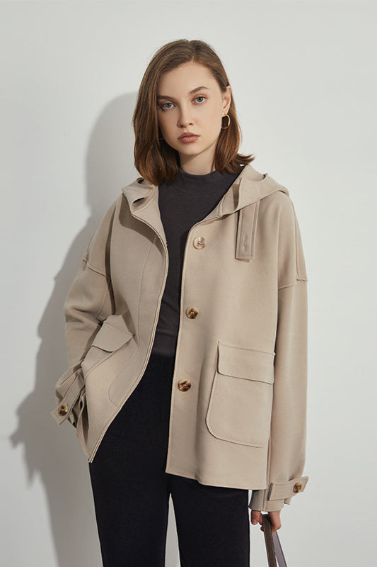 Button Waterproof Shirt Jacket - Practical and Casual
