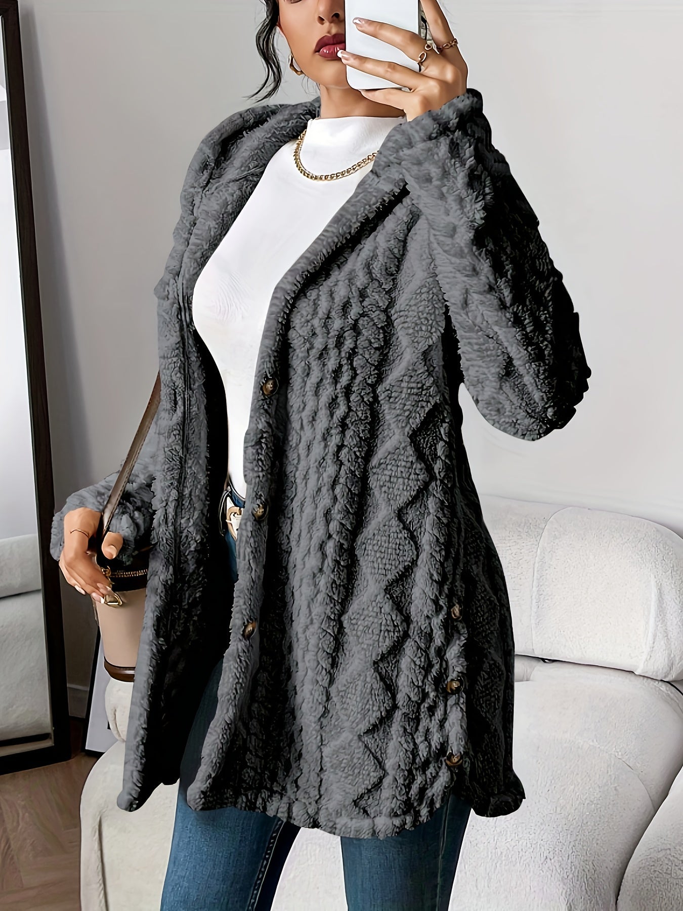 Women’s Hooded Cardigan – Cozy Casual Everyday Layering Style
