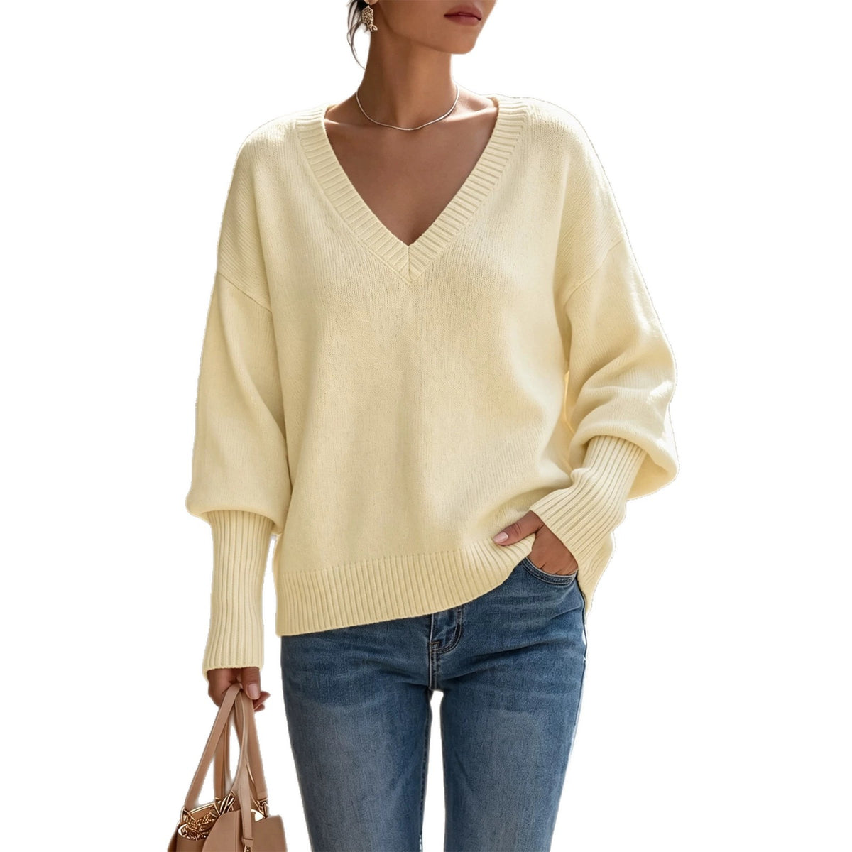 Women’s Knit Turtleneck Pullover - Soft and Elegant