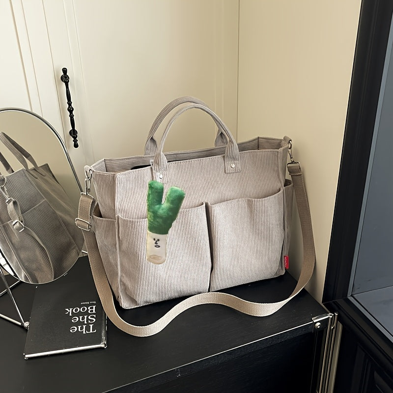 Women’s Structured Tote Bag – Everyday Large Capacity Shoulder Bag